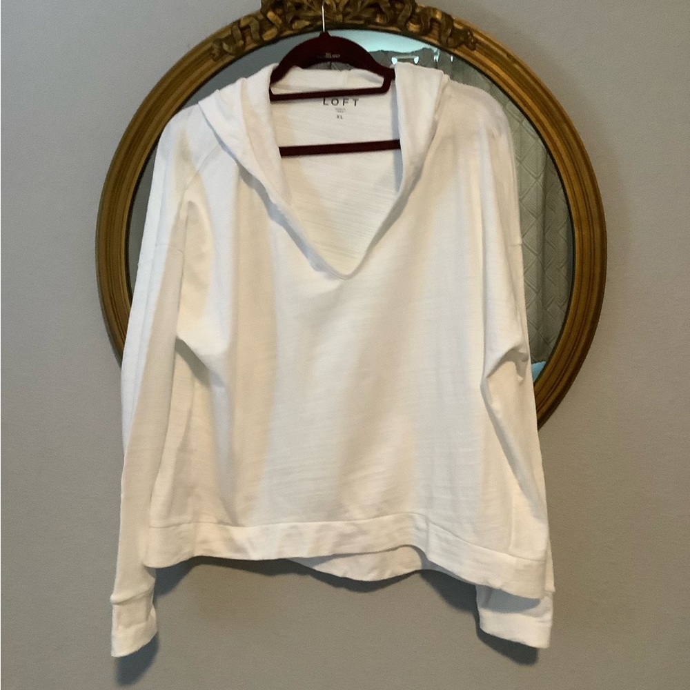 Loft sweater pull over hoodie